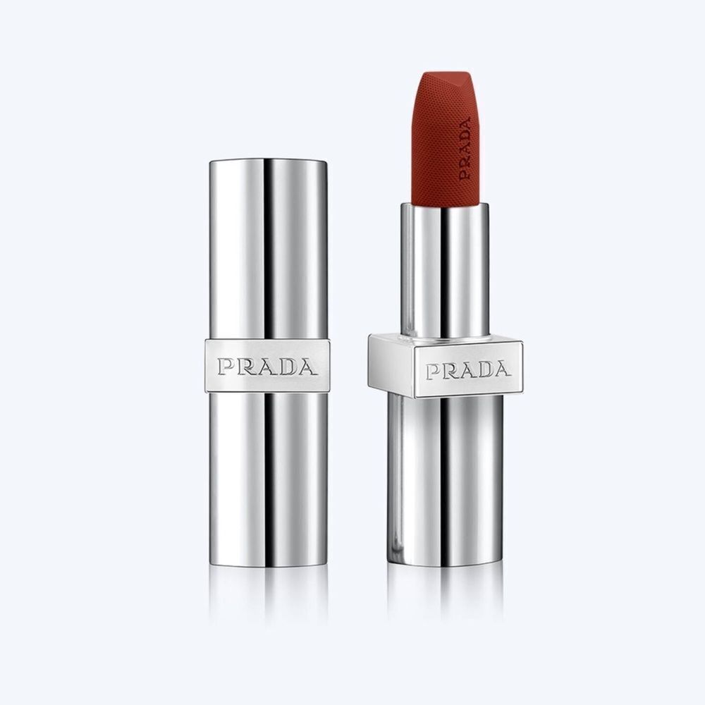 Prada NEW Monochrome Soft Matte Blur Lipstick in Auburn